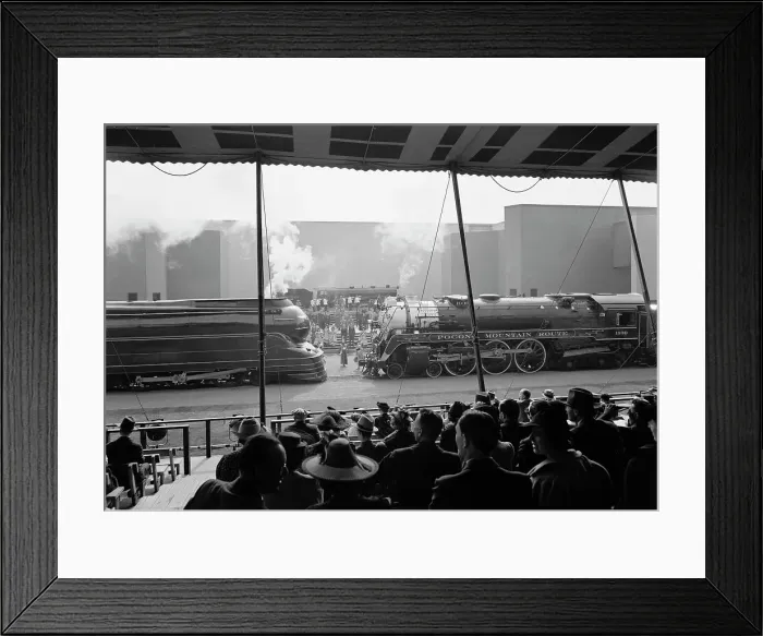 Framed Print : World's Fair, railroad pageant, 1939. Creator: Gottscho-Schleisner, Inc Framed Print : World's Fair, railroad pageant, 1939. Creator: Gottscho-Schleisner, Inc
