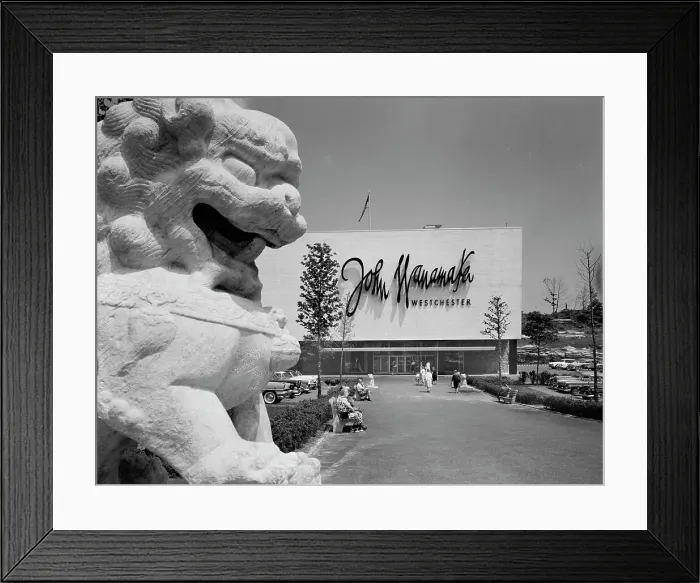 Framed Print : Cross County Shopping Center, 1956. Creator: Gottscho-Schleisner, Inc Framed Print : Cross County Shopping Center, 1956. Creator: Gottscho-Schleisner, Inc