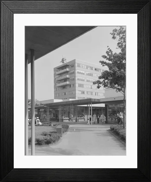 Framed Print : Cross County Shopping Center, 1956. Creators: Gottscho-Schleisner, Inc, Lathrop Douglass Framed Print : Cross County Shopping Center, 1956. Creators: Gottscho-Schleisner, Inc, Lathrop Douglass
