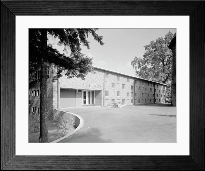 Framed Print : Fairleigh Dickinson University, Rutherford, New Jersey, 1956. Creator: Gottscho-Schleisner, Inc Framed Print : Fairleigh Dickinson University, Rutherford, New Jersey, 1956. Creator: Gottscho-Schleisner, Inc