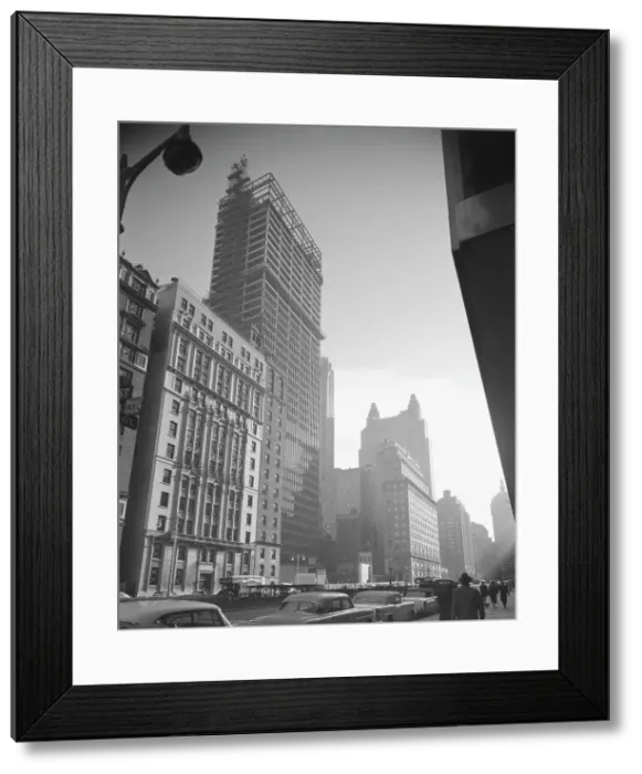 Framed Print : Seagrams, Park Ave, 1957. Creator: Gottscho-Schleisner, Inc Framed Print : Seagrams, Park Ave, 1957. Creator: Gottscho-Schleisner, Inc