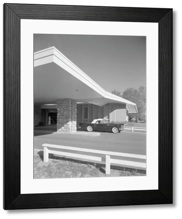 Framed Print : Tamarak Lodge, 1957. Creator: Gottscho-Schleisner, Inc Framed Print : Tamarak Lodge, 1957. Creator: Gottscho-Schleisner, Inc