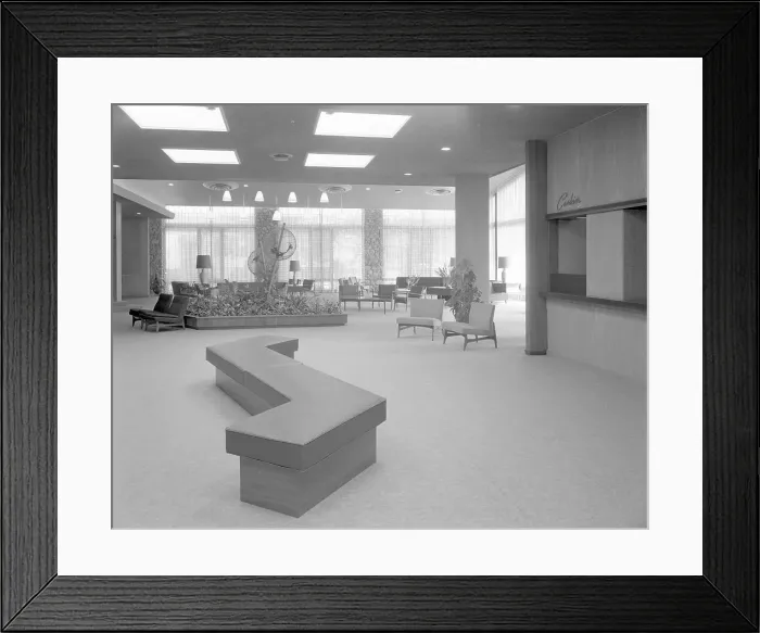 Framed Print : Tamarak Lodge, 1957. Creator: Gottscho-Schleisner, Inc Framed Print : Tamarak Lodge, 1957. Creator: Gottscho-Schleisner, Inc