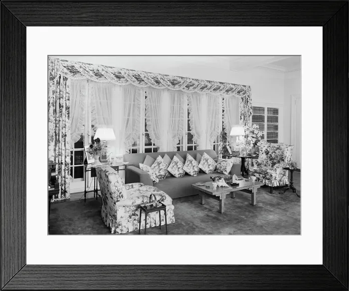 Framed Print : William S. Paley, residence in Manhasset, Long Island, New York, 1942. Creator: Gottscho-Schleisner, Inc Framed Print : William S. Paley, residence in Manhasset, Long Island, New York, 1942. Creator: Gottscho-Schleisner, Inc