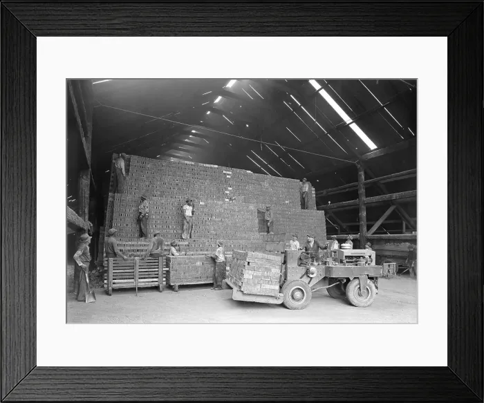 Framed Print : Hutton Brick Works, Kingston, New York, 1939. Creator: Gottscho-Schleisner, Inc Framed Print : Hutton Brick Works, Kingston, New York, 1939. Creator: Gottscho-Schleisner, Inc