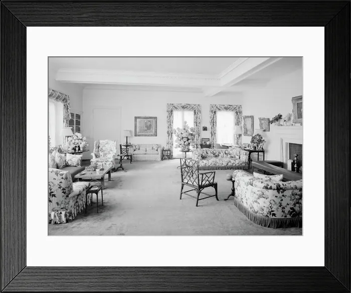 Framed Print : Williams Paley, residence in Manhasset, Long Island, 1942. Creator: Gottscho-Schleisner, Inc Framed Print : Williams Paley, residence in Manhasset, Long Island, 1942. Creator: Gottscho-Schleisner, Inc