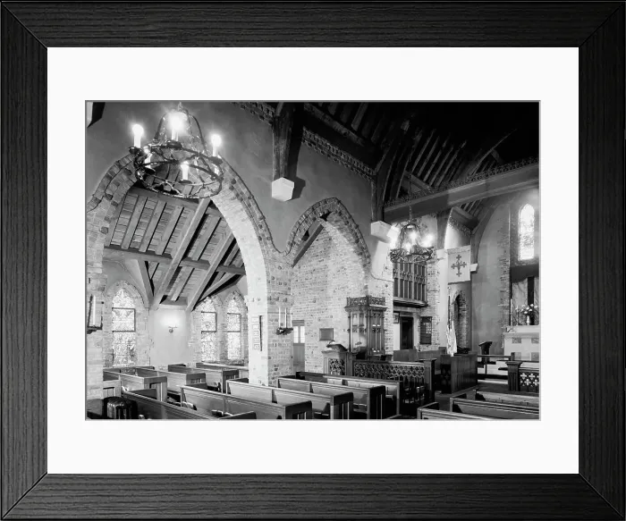 Framed Print : St. Luke's Church, Forest Hills, Long Island, New York, 1949. Creator: Gottscho-Schleisner, Inc Framed Print : St. Luke's Church, Forest Hills, Long Island, New York, 1949. Creator: Gottscho-Schleisner, Inc