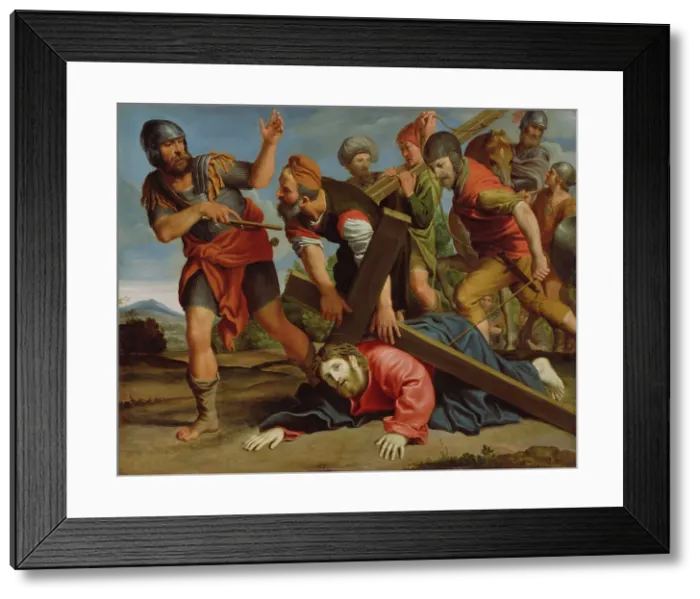 Framed Print : The Way to Calvary, about 1610. Creator: Domenichino Framed Print : The Way to Calvary, about 1610. Creator: Domenichino