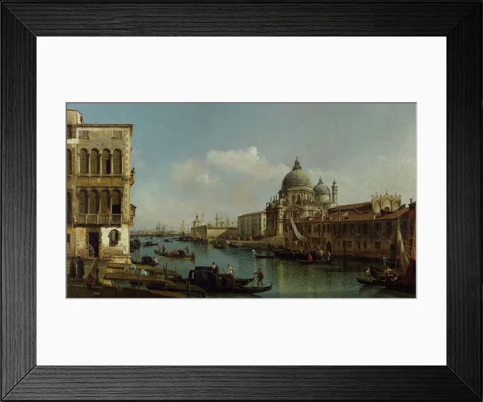 Framed Print : View of the Grand Canal: Santa Maria della Salute and the Dogana from Campo Santa... about 1743. Creator: Bernardo Bellotto Framed Print : View of the Grand Canal: Santa Maria della Salute and the Dogana from Campo Santa... about 1743. Creator: Bernardo Bellotto