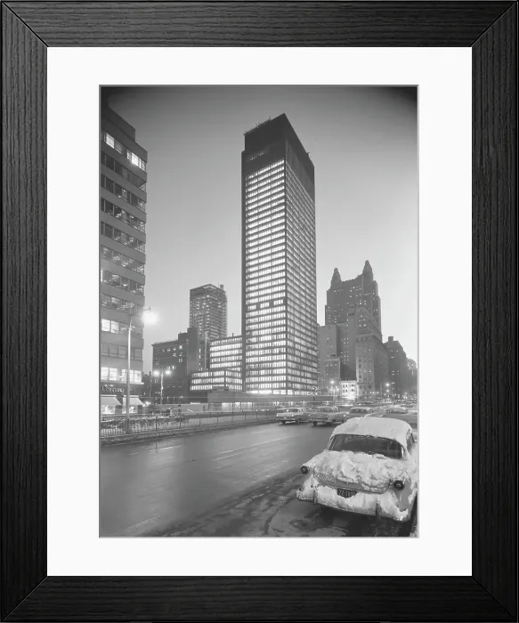 Framed Print : Seagram Building, 1958. Creator: Gottscho-Schleisner, Inc Framed Print : Seagram Building, 1958. Creator: Gottscho-Schleisner, Inc