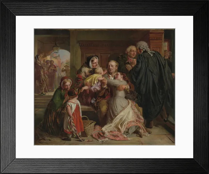 Framed Print : Not Guilty, 1859. Creator: Abraham Solomon Framed Print : Not Guilty, 1859. Creator: Abraham Solomon