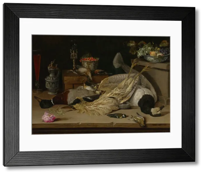 Framed Print : Still Life with Dead Birds, 1624. Creator: Christoffel van den Berghe Framed Print : Still Life with Dead Birds, 1624. Creator: Christoffel van den Berghe