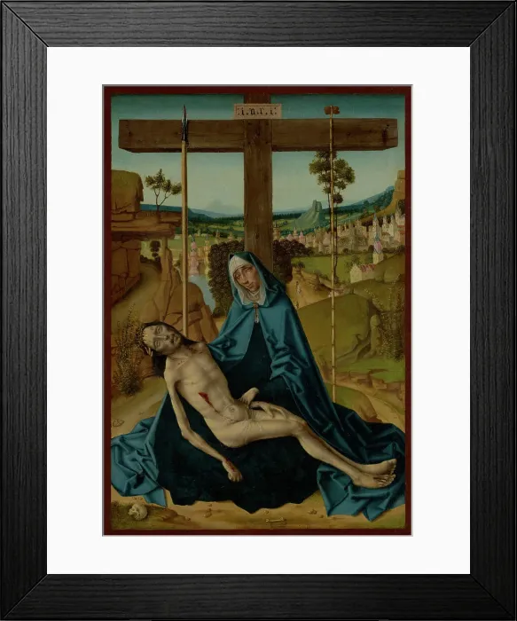 Framed Print : Pieta, about 1490-1500. Creator: Circle of Fernando Gallego Framed Print : Pieta, about 1490-1500. Creator: Circle of Fernando Gallego