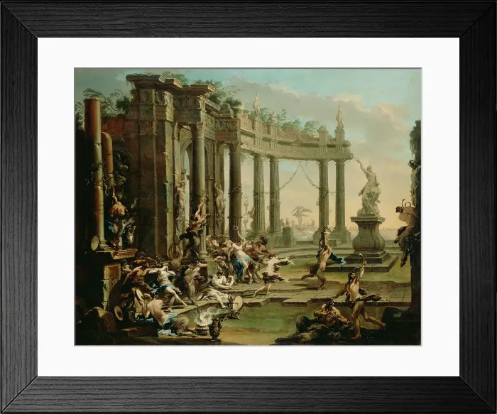 Framed Print : Bacchanale, about 1720-1730. Creator: Alessandro Magnasco Framed Print : Bacchanale, about 1720-1730. Creator: Alessandro Magnasco