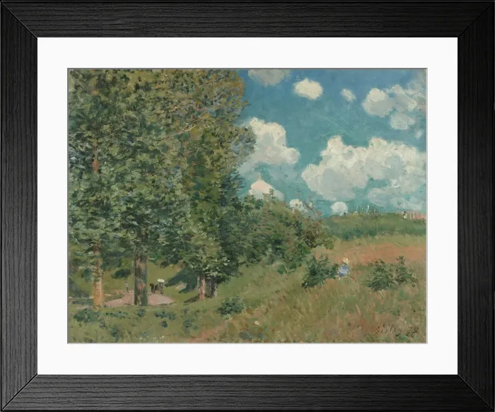 Framed Print : The Road from Versailles to Saint-Germain, 1875. Creator: Alfred Sisley Framed Print : The Road from Versailles to Saint-Germain, 1875. Creator: Alfred Sisley
