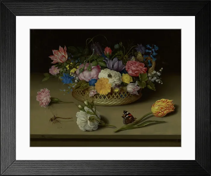 Framed Print : Flower Still Life, 1614. Creator: Ambrosius Bosschaert the Elder Framed Print : Flower Still Life, 1614. Creator: Ambrosius Bosschaert the Elder