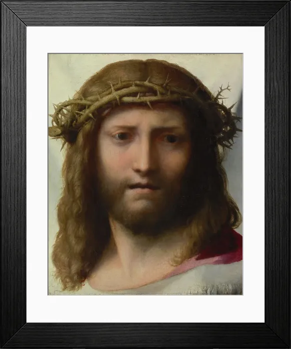 Framed Print : Head of Christ, about 1525-1530. Creators: Antonio da Correggio, Jesus Christ Framed Print : Head of Christ, about 1525-1530. Creators: Antonio da Correggio, Jesus Christ