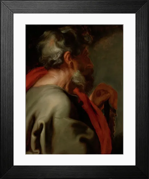 Framed Print : The Apostle Simon, about 1618. Creator: Anthony van Dyck Framed Print : The Apostle Simon, about 1618. Creator: Anthony van Dyck