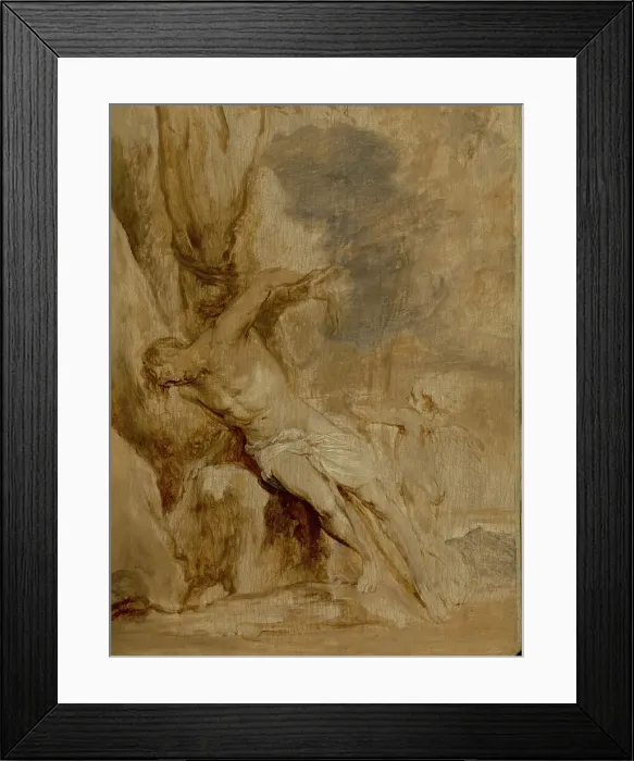 Framed Print : Saint Sebastian Tended by an Angel, about 1630-1632. Creator: Anthony van Dyck Framed Print : Saint Sebastian Tended by an Angel, about 1630-1632. Creator: Anthony van Dyck