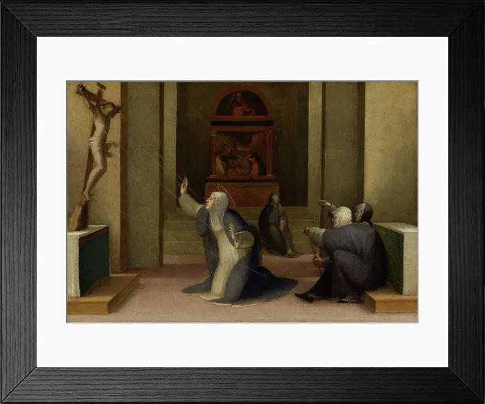 Framed Print : Saint Catherine of Siena Receiving the Stigmata, about 1513-1515. Creator: Domenico Beccafumi Framed Print : Saint Catherine of Siena Receiving the Stigmata, about 1513-1515. Creator: Domenico Beccafumi