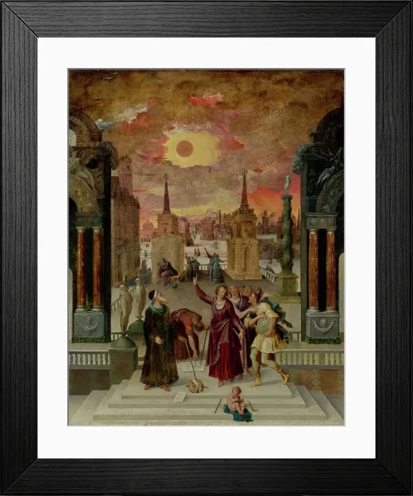 Framed Print : Dionysius the Areopagite Converting the Pagan Philosophers, 1570s. Creator: Antoine Caron Framed Print : Dionysius the Areopagite Converting the Pagan Philosophers, 1570s. Creator: Antoine Caron