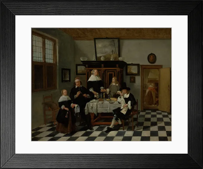 Framed Print : Family Group in an Interior, about 1658-1660. Creator: Gerritsz Quiringh van Brekelenkam Framed Print : Family Group in an Interior, about 1658-1660. Creator: Gerritsz Quiringh van Brekelenkam