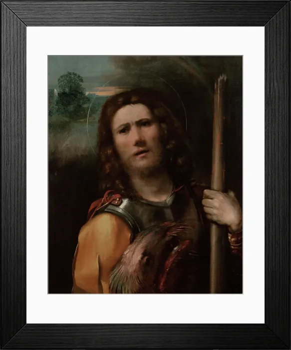 Framed Print : Saint George, about 1513-1515. Creator: Dosso Dossi Framed Print : Saint George, about 1513-1515. Creator: Dosso Dossi