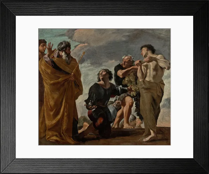 Framed Print : Moses and the Messengers from Canaan, 1621-1624. Creator: Giovanni Lanfranco Framed Print : Moses and the Messengers from Canaan, 1621-1624. Creator: Giovanni Lanfranco