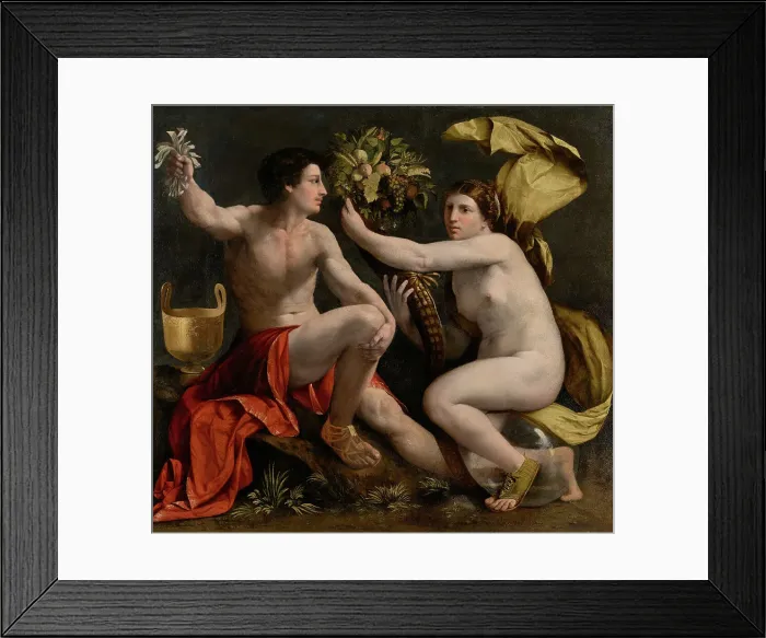 Framed Print : Allegory of Fortune, about 1530. Creator: Dosso Dossi Framed Print : Allegory of Fortune, about 1530. Creator: Dosso Dossi