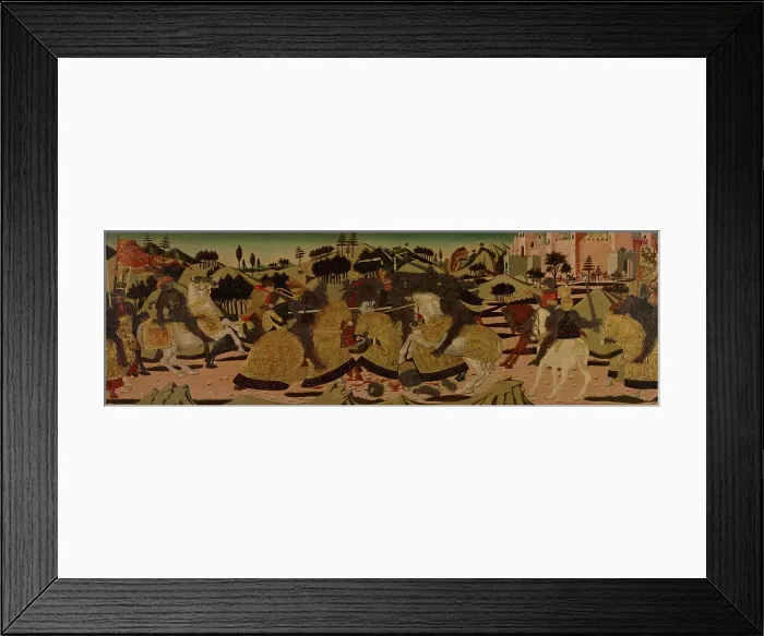 Framed Print : Battle Scene, 1450-1475. Creator: Giovanni di ser Giovanni Guidi Framed Print : Battle Scene, 1450-1475. Creator: Giovanni di ser Giovanni Guidi