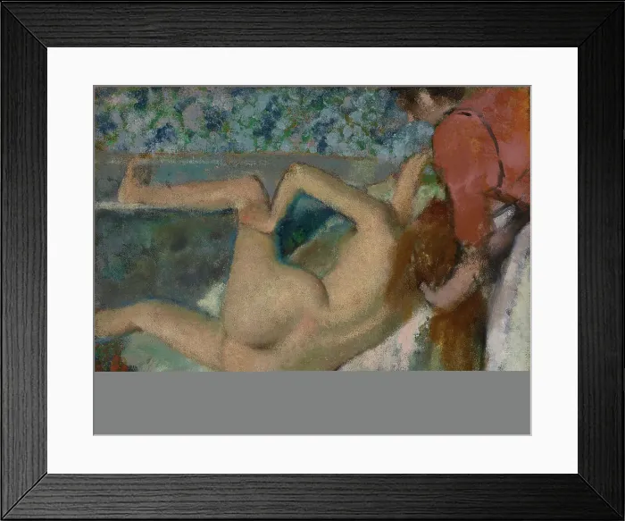 Framed Print : After the Bath, about 1895. Creator: Edgar Degas Framed Print : After the Bath, about 1895. Creator: Edgar Degas