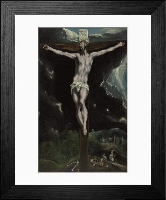 Framed Print : Christ on the Cross, 1600-1610. Creator: El Greco Framed Print : Christ on the Cross, 1600-1610. Creator: El Greco