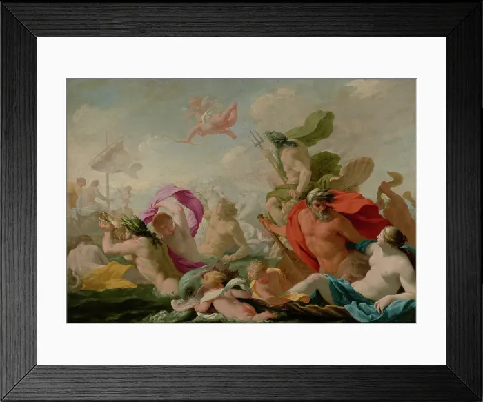 Framed Print : Marine Gods Paying Homage to Love, about 1636-1638. Creator: Eustache Le Sueur Framed Print : Marine Gods Paying Homage to Love, about 1636-1638. Creator: Eustache Le Sueur