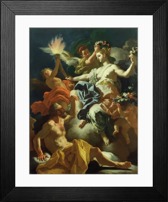 Framed Print : Aurora Taking Leave of Tithonus, 1704. Creator: Francesco Solimena Framed Print : Aurora Taking Leave of Tithonus, 1704. Creator: Francesco Solimena