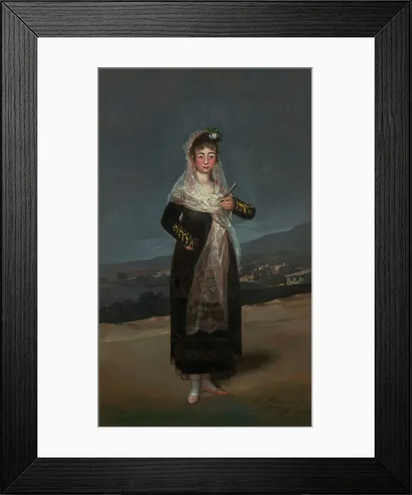 Framed Print : Portrait of the Marquesa de Santiago, 1804. Creator: Francisco Goya Framed Print : Portrait of the Marquesa de Santiago, 1804. Creator: Francisco Goya