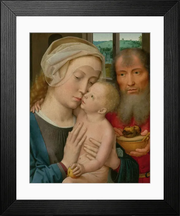 Framed Print : The Holy Family, about 1520. Creator: Gerard David Framed Print : The Holy Family, about 1520. Creator: Gerard David
