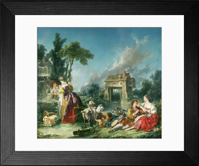 Framed Print : The Fountain of Love, 1748. Creator: Francois Boucher Framed Print : The Fountain of Love, 1748. Creator: Francois Boucher