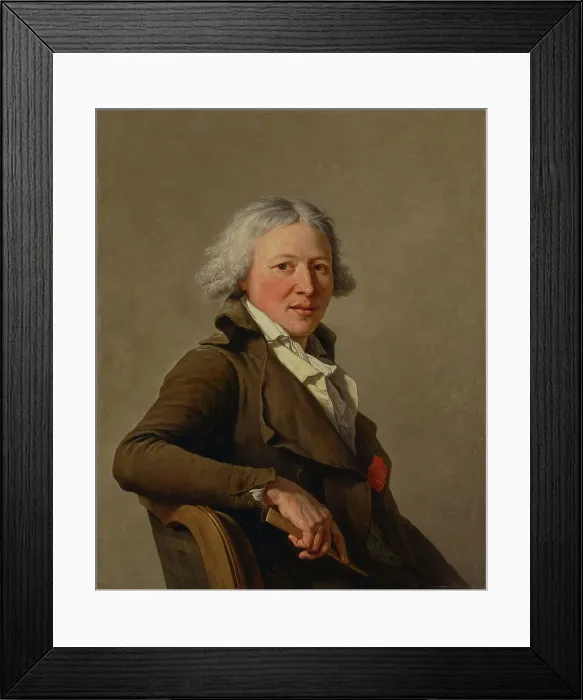 Framed Print : Portrait of the Sculptor Roland, 1797. Creator: Francois-Andre Vincent Framed Print : Portrait of the Sculptor Roland, 1797. Creator: Francois-Andre Vincent