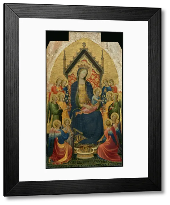 Framed Print : Madonna and Child with Musical Angels, about 1410. Creator: Gherardo di Jacopo Framed Print : Madonna and Child with Musical Angels, about 1410. Creator: Gherardo di Jacopo