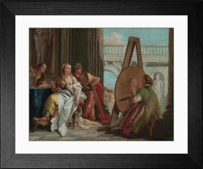 Framed Print : Alexander the Great and Campaspe in the Studio of Apelles, about 1740. Creator: Giovanni Battista Tiepolo Framed Print : Alexander the Great and Campaspe in the Studio of Apelles, about 1740. Creator: Giovanni Battista Tiepolo