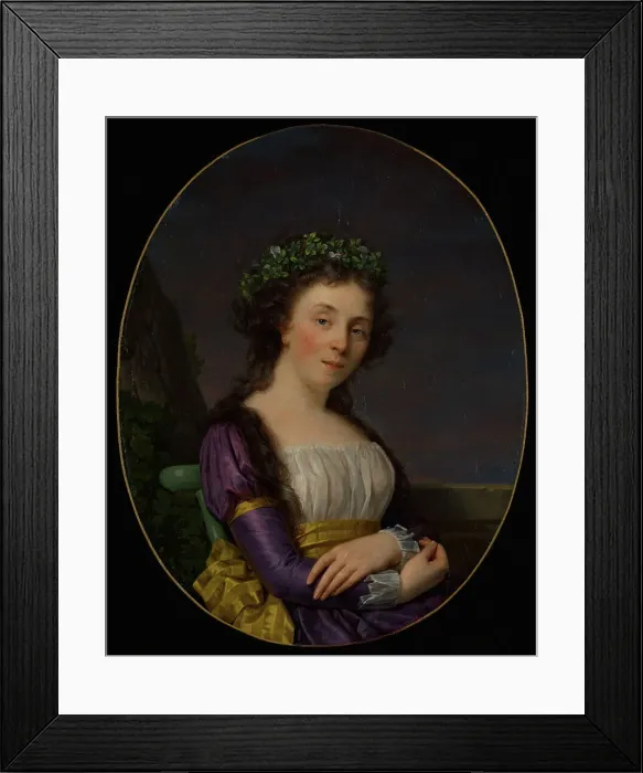 Framed Print : Portrait of Marie-Louise Joubert, nee Poulletier de Perigny, 1787. Creator: Francois-Xavier Fabre Framed Print : Portrait of Marie-Louise Joubert, nee Poulletier de Perigny, 1787. Creator: Francois-Xavier Fabre