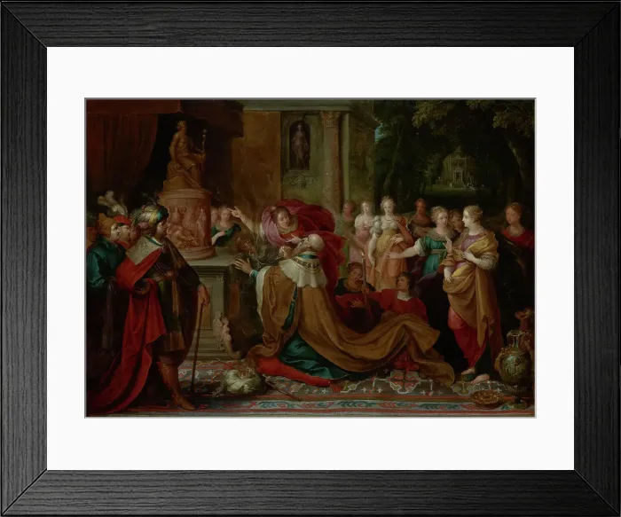 Framed Print : The Idolatry of Solomon, 1622. Creator: Frans Francken II