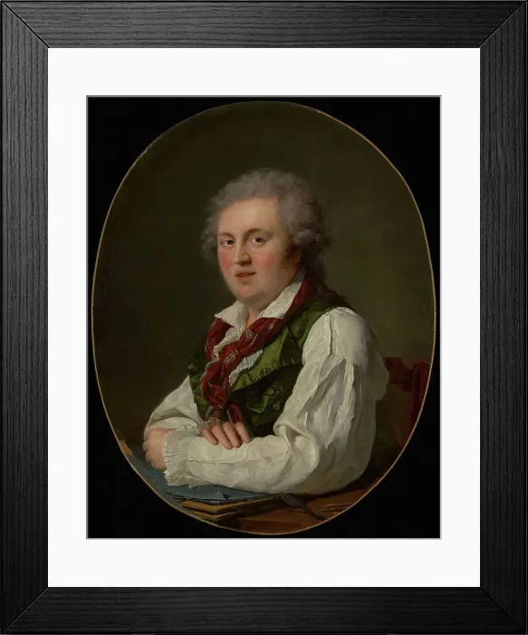 Framed Print : Portrait of Laurent-Nicolas de Joubert, 1787. Creator: Francois-Xavier Fabre Framed Print : Portrait of Laurent-Nicolas de Joubert, 1787. Creator: Francois-Xavier Fabre