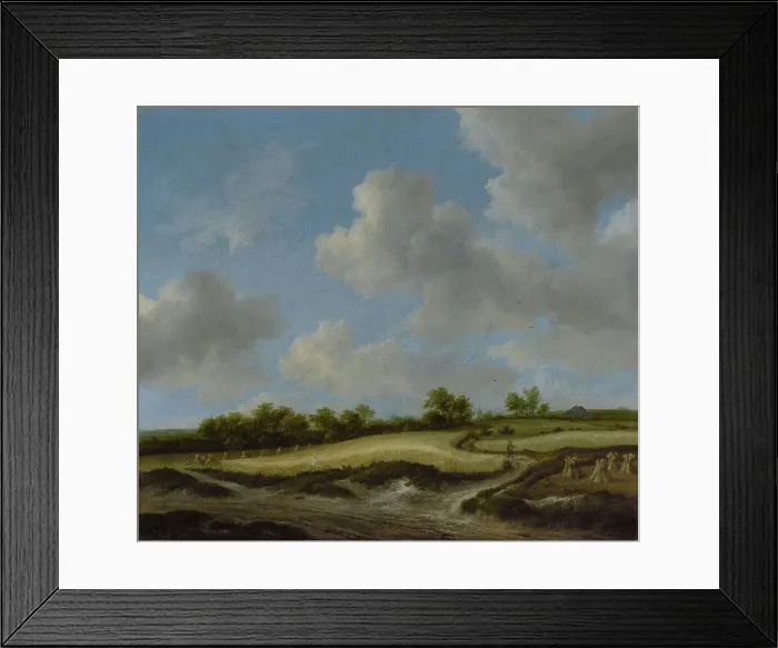 Framed Print : Landscape with a Wheatfield, about late 1650s-early 1660s. Creator: Jacob van Ruisdael Framed Print : Landscape with a Wheatfield, about late 1650s-early 1660s. Creator: Jacob van Ruisdael