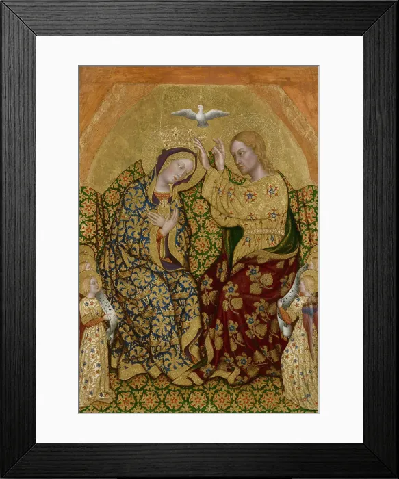 Framed Print : Coronation of the Virgin, about 1420. Creator: Gentile da Fabriano Framed Print : Coronation of the Virgin, about 1420. Creator: Gentile da Fabriano