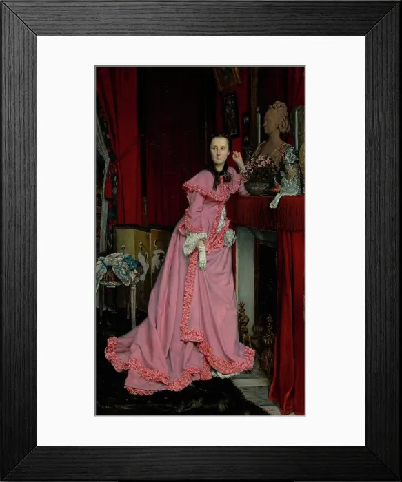 Framed Print : Portrait of the Marquise de Miramon, nee Therese Feuillant, 1866. Creator: James Tissot Framed Print : Portrait of the Marquise de Miramon, nee Therese Feuillant, 1866. Creator: James Tissot