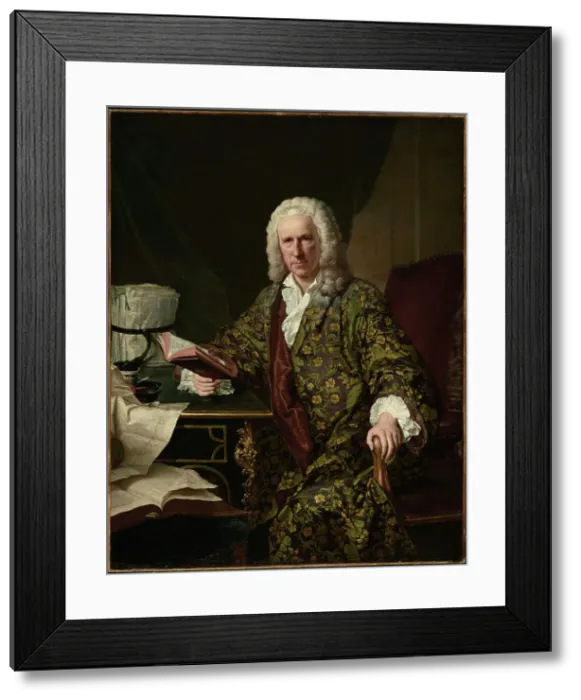 Framed Print : Portrait of Marc de Villiers, 1747. Creator: Jacques-Andre-Joseph Aved Framed Print : Portrait of Marc de Villiers, 1747. Creator: Jacques-Andre-Joseph Aved