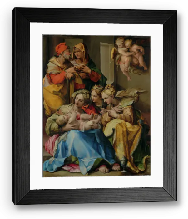 Framed Print : Holy Family with Saints Anne, Catherine of Alexandria, and Mary Magdalene, 1560s. Creator: Nosadella Framed Print : Holy Family with Saints Anne, Catherine of Alexandria, and Mary Magdalene, 1560s. Creator: Nosadella