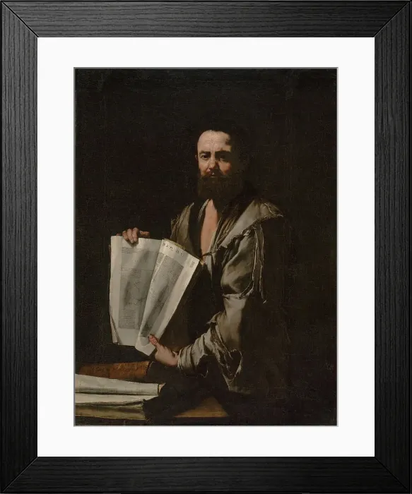 Framed Print : Euclid, about 1630-1635. Creator: Jusepe de Ribera Framed Print : Euclid, about 1630-1635. Creator: Jusepe de Ribera
