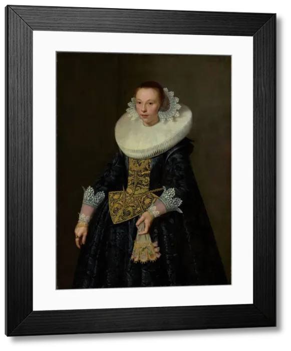 Framed Print : Portrait of a Young Woman, 1632. Creator: Nicolaes Eliasz Pickenoy Framed Print : Portrait of a Young Woman, 1632. Creator: Nicolaes Eliasz Pickenoy